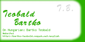 teobald bartko business card